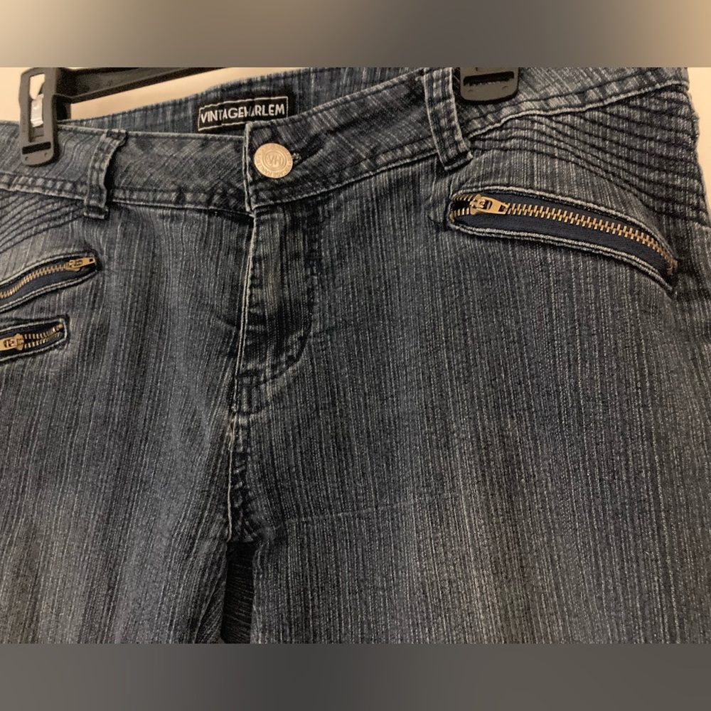 VINTAGE HARLEM Skinny Stretch Blue Jeans Size 13